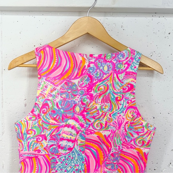 Lilly Pulitzer Women’s size 6 Ryder Hot Pink Multi Swish Fish Shift Dress - Picture 6 of 12